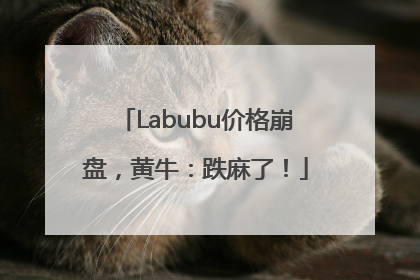 Labubu价格崩盘，黄牛：跌麻了！